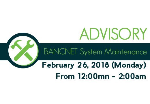 advisory bancnet maintenance