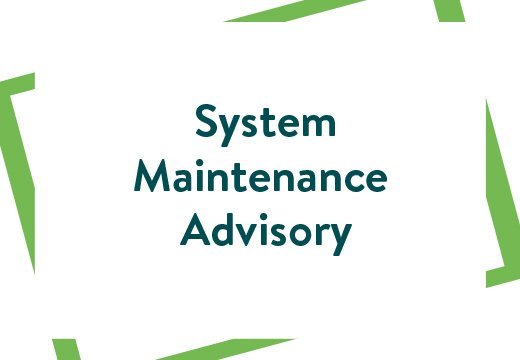 system maintenance advisory 7