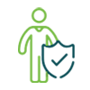 coverage-100×100 person with shield icon