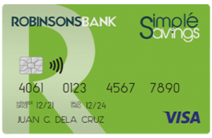 simple savings card