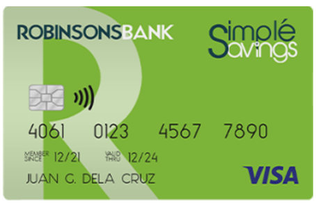 simple savings card